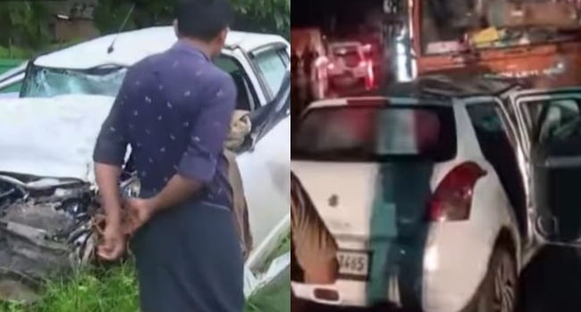 കാറും ലോറിയും കൂട്ടിയിടിച്ച് 5 പേർ മരിച്ചു : ലോറി ഡ്രൈവർ കസ്റ്റഡിയിൽ