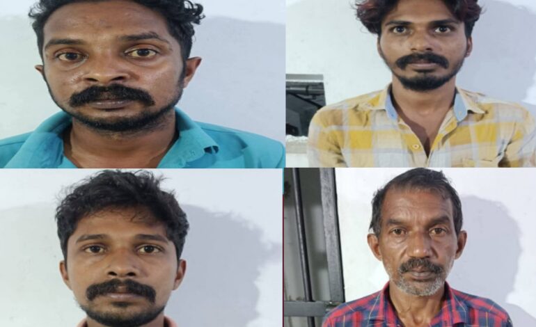 കെ.എസ്.ആർ.ടി.സി ഡ്രൈവറെ ആക്രമിച്ച കേസിൽ 4 പേർ അറസ്റ്റിൽ