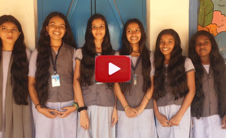 ഞാങ്ങാട്ടിരി യു.പി സ്കൂളിലെ വിദ്യാർത്ഥിനികൾ കേശദാനം നടത്തി വീണ്ടും മാതൃകയായി