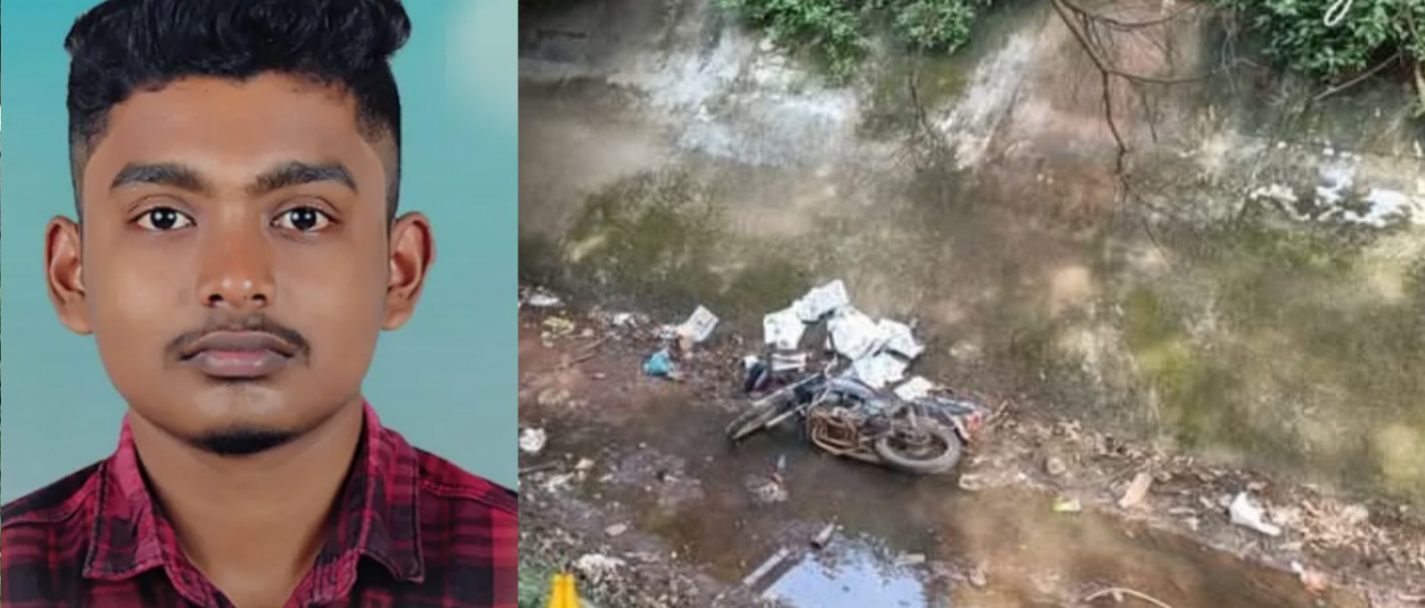 നിയന്ത്രണം വിട്ട ബൈക്ക് കനാലിലേക്ക് മറിഞ്ഞു പത്ര വിതരണക്കാരനായ യുവാവിന് ദാരുണാന്ത്യം