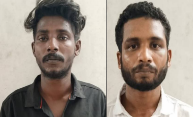 ആലുവയിൽ യുവാവിനെ ആക്രമിച്ച്  മൊബൈൽ ഫോണും വാച്ചും 3500 രൂപയും കവർന്ന കേസിൽ രണ്ടു പേർ അറസ്റ്റിൽ.