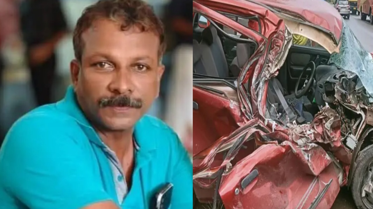 കൊട്ടാരക്കരയിൽ കാറും ലോറിയും കൂട്ടിയിടിച്ചു :പോലീസ് ഉദ്യോഗസ്ഥന് ദാരുണാന്ത്യം