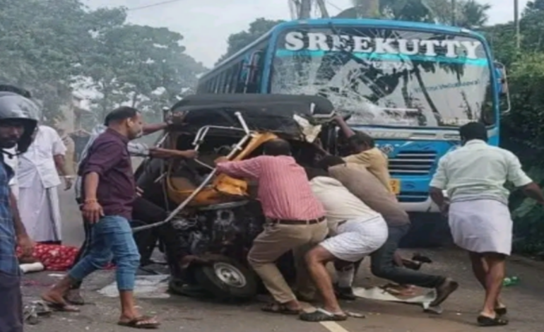 കോതമംഗലത്ത് ബസ്സും ഓട്ടോയും കൂട്ടിയിടിച്ചു :ഒരാൾക്ക് ദാരുണാന്ത്യം