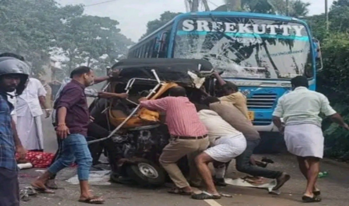 കോതമംഗലത്ത് ബസ്സും ഓട്ടോയും കൂട്ടിയിടിച്ചു :ഒരാൾക്ക് ദാരുണാന്ത്യം
