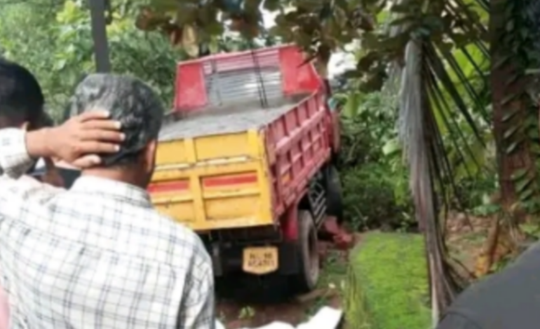 കണ്ണമംഗലത്ത് ലോറി അപകടം: ഡ്രൈവർക്ക് ദാരുണാന്ത്യം