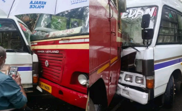 നെടുമങ്ങാട്  അപകടം:സ്കൂൾ വിദ്യാർത്ഥികൾക്ക് പരുക്ക്