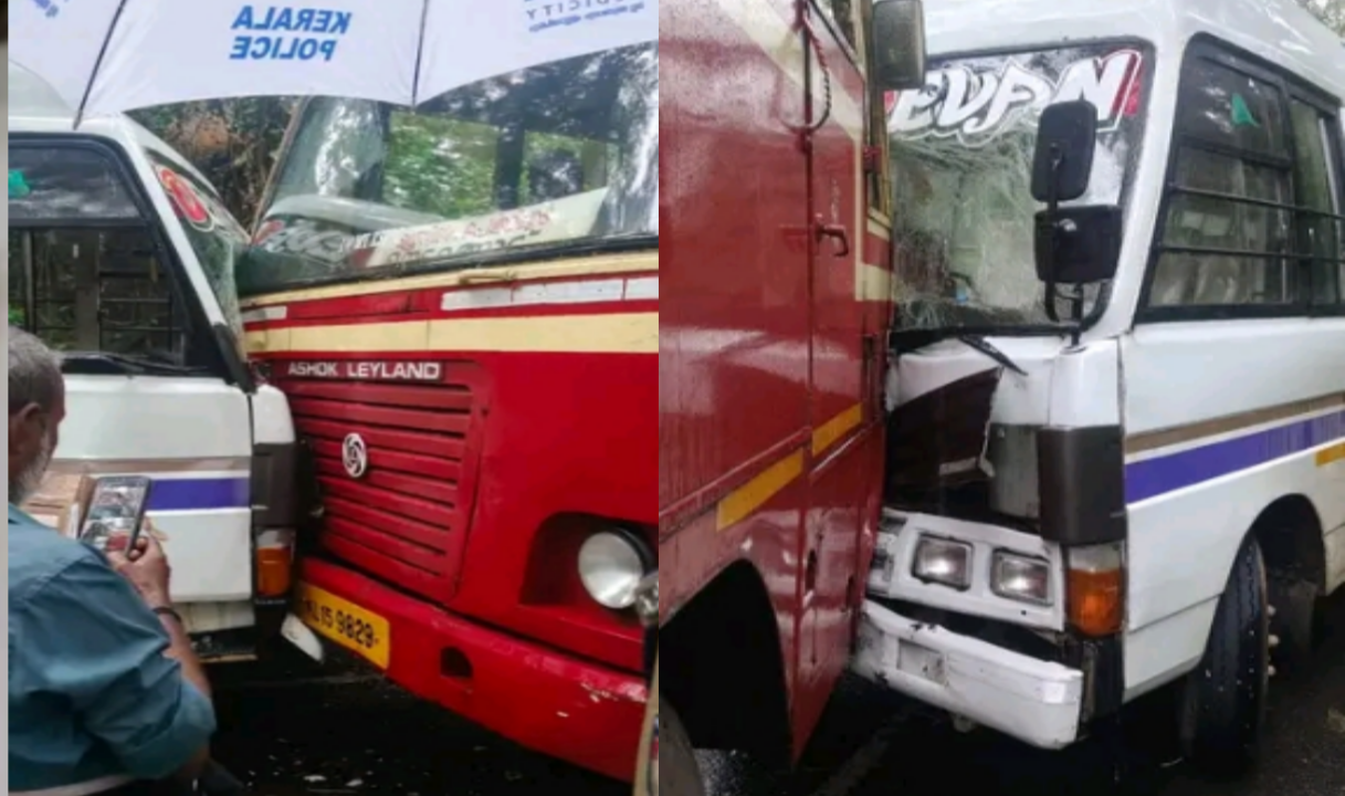 നെടുമങ്ങാട്  അപകടം:സ്കൂൾ വിദ്യാർത്ഥികൾക്ക് പരുക്ക്