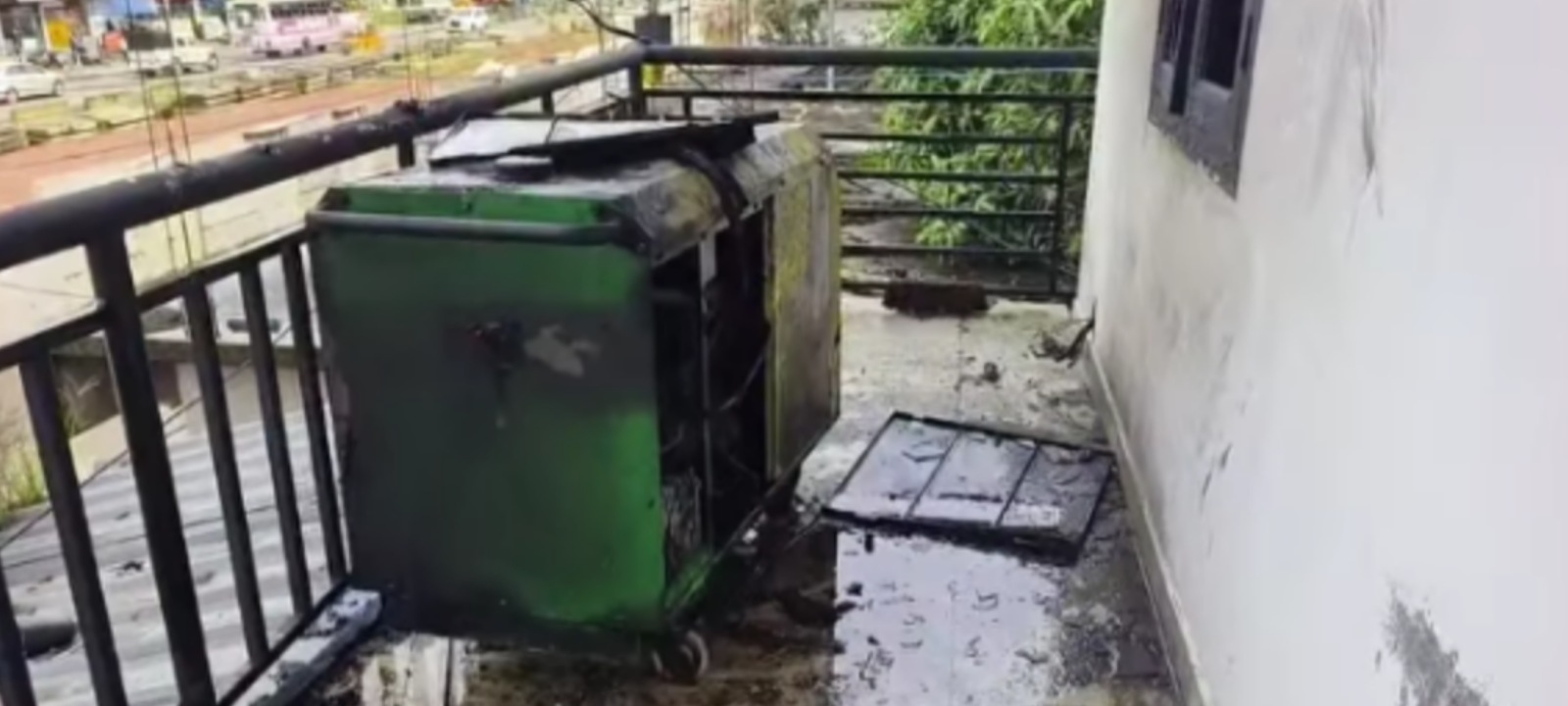 പുന്നപ്രയിൽ കേരളാ ബാങ്ക് ശാഖയിൽ തീപിടുത്തം .