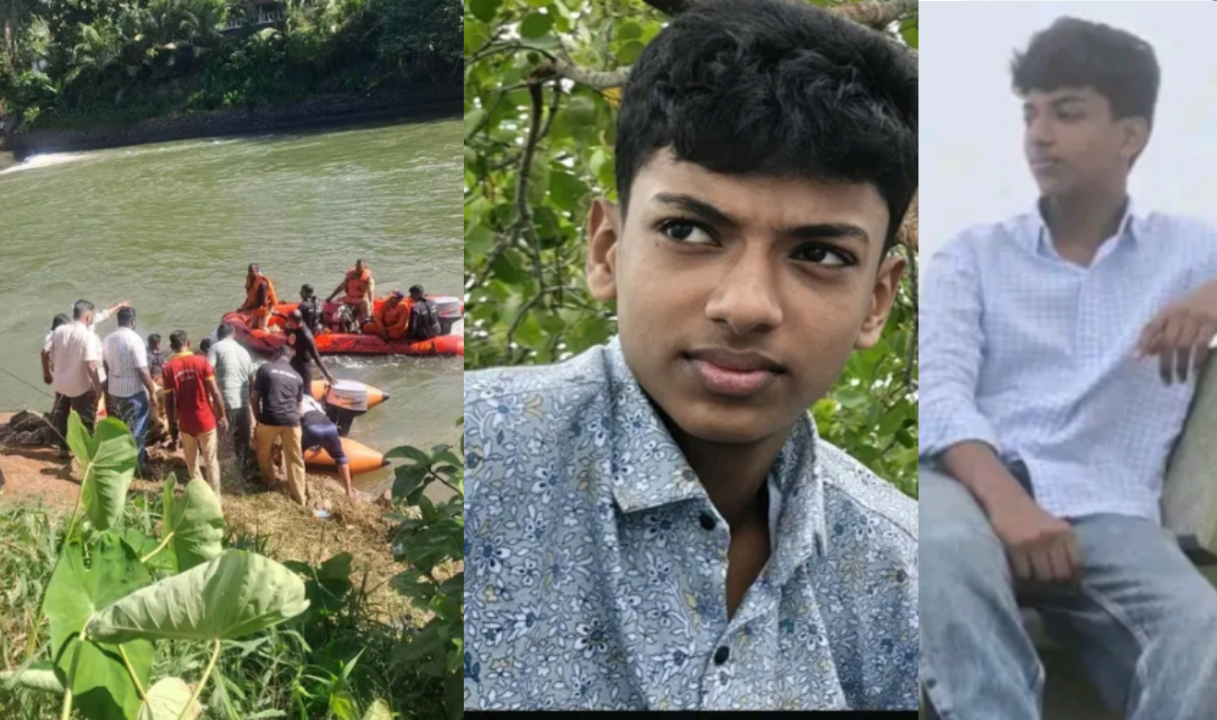പരീക്ഷകഴിഞ്ഞ് അച്ചൻകോവിൽ ആറ്റിൽ കുളിക്കാനിറങ്ങിയ രണ്ടുവിദ്യാർഥികൾ ഒഴുക്കിൽപെട്ടു :ഒരാളുടെ മൃതദേഹം കണ്ടെടുത്തു