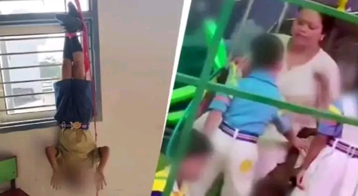 ഹോം വർക്ക്‌ ചെയ്‌തില്ല :ഹരിയാനയിൽ രണ്ടാം ക്ലാസുകാരനെ ടീച്ചര്‍ തലകീഴായി കെട്ടിയിട്ട് തല്ലി