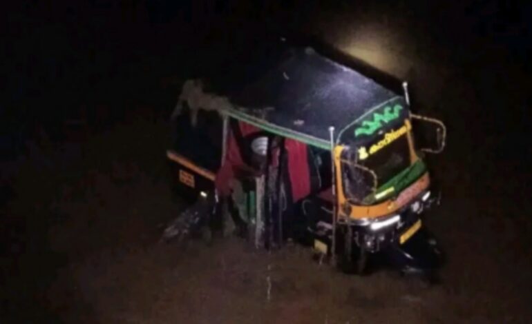 കൂത്താട്ടുകുളത്ത് ഓട്ടോ മറിഞ്ഞു:  ഡ്രൈവർക്ക് ദാരുണാന്ത്യം