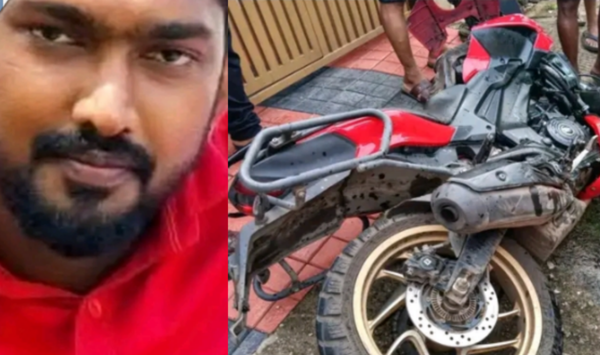 പന്തളത്ത് നിയന്ത്രണം വിട്ട കാർ മറ്റൊരു കാറിലും രണ്ടു ബൈക്കിലും കൂട്ടിയിടിച്ചു :ബൈക്ക് യാത്രികന് ദാരുണാന്ത്യം