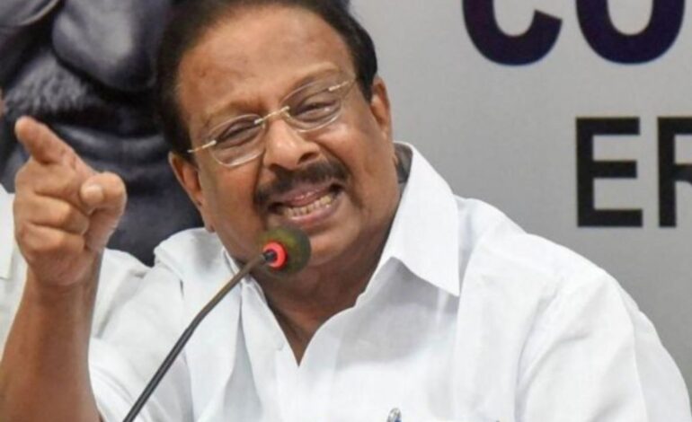 കെ സുധാകരന് ദേഹാസ്വാസ്ഥ്യം; ആശുപത്രിയിൽ പ്രവേശിപ്പിച്ചു