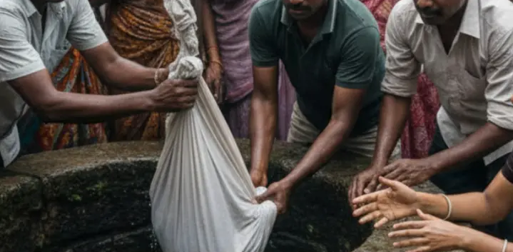 കുളിപ്പിക്കുന്നതിനിടെ കൈവഴുതി :കിണറ്റിൽ വീണ കുഞ്ഞ് മരിച്ചു
