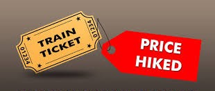 യാത്രാ ടിക്കറ്റ് നിരക്ക് വര്‍ധിപ്പിച്ച ഇന്ത്യന്‍ റെയില്‍വേയുടെ തീരുമാനം ഇന്ന്      മുതല്‍ പ്രാബല്യത്തില്‍
