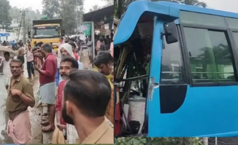 ചേലക്കരയിൽ രണ്ട് ബസുകൾ കൂട്ടിയിടിച്ച് അപകടം; നിരവധി പേർക്ക് പരുക്ക്