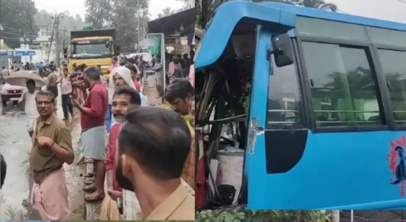 ചേലക്കരയിൽ രണ്ട് ബസുകൾ കൂട്ടിയിടിച്ച് അപകടം; നിരവധി പേർക്ക് പരുക്ക്