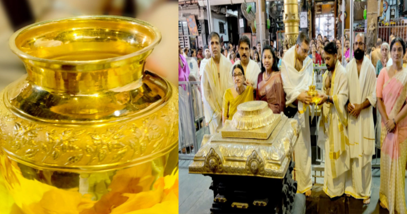 ശ്രീഗുരുവായൂരപ്പന് പാൽപ്പായസം നിവേദിക്കാൻ പുതിയ സ്വർണ്ണക്കുടം സമർപ്പിച്ച് പ്രമുഖ വ്യവസായ ഗ്രൂപ്പ്‌