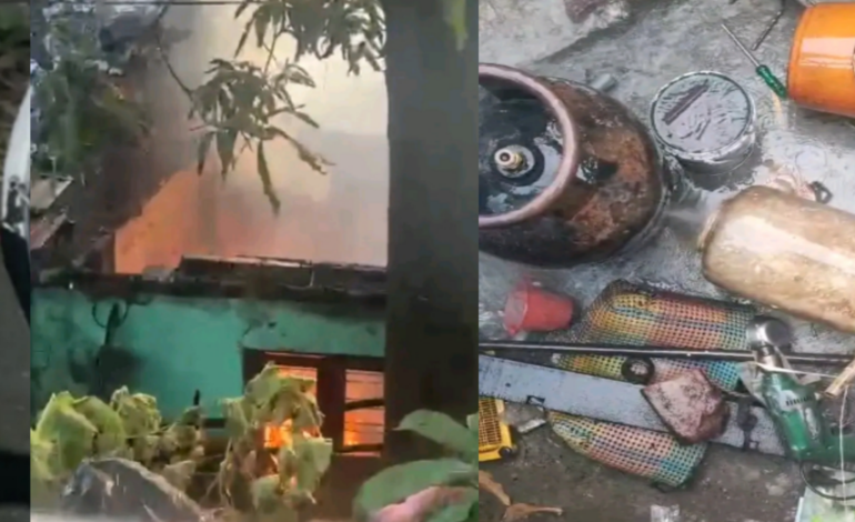 തൃശ്ശൂർ നഗരത്തിൽ തീപിടിത്തം; മൂന്ന് വീടുകൾക്ക് നാശം : വൻ ദുരന്തം ഒഴിവായി