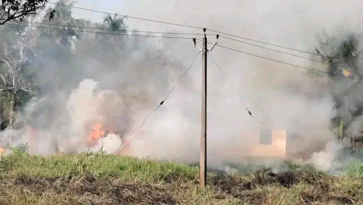 എടത്വയിൽ തരിശുനിലത്തിൽ തീ പടർന്നു