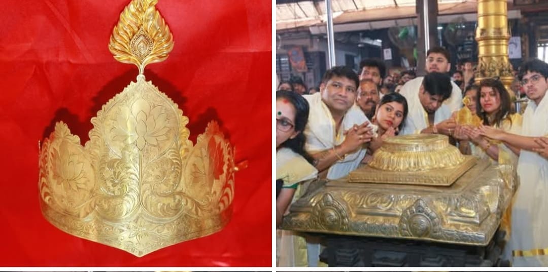 പുതുവത്സരനാളിൽ കണ്ണന് 27പവൻ്റെ പൊന്നിൻ കിരീടം