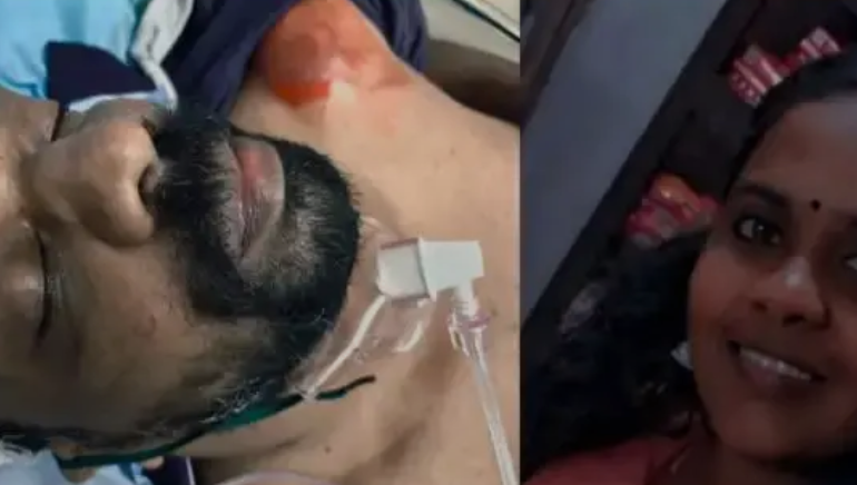 ഭാര്യയെ ശ്വാസംമുട്ടിച്ചു കൊലപ്പെടുത്തിയശേഷം കടന്നുകളഞ്ഞു: പ്രതിക്ക് വാഹനാപകടത്തില്‍ ഗുരുതര പരിക്ക്