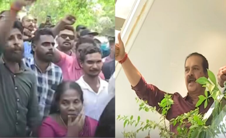 നടൻ ദേവനെ കൂകിവിളിച്ച് LDF-UDF പ്രവർത്തകർ’ഭാ​രത് മാതാ കീ ജയ്’ വിളിച്ച് ദേവൻ :കിറ്റിൽ പ്രതിഷേധം ശക്തം