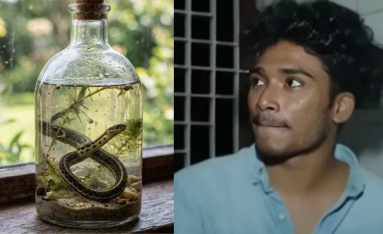 തിരുരിൽ കടിച്ച പാമ്പിനെ കുപ്പിയിലാക്കി യുവാവ് ആശുപത്രിയിൽ