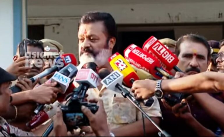 ശോഭക്കെതിരെ നീക്കം; ജയിച്ചാലും കോടതി കയറ്റാൻ ശ്രമം :സുരേഷ് ഗോപി