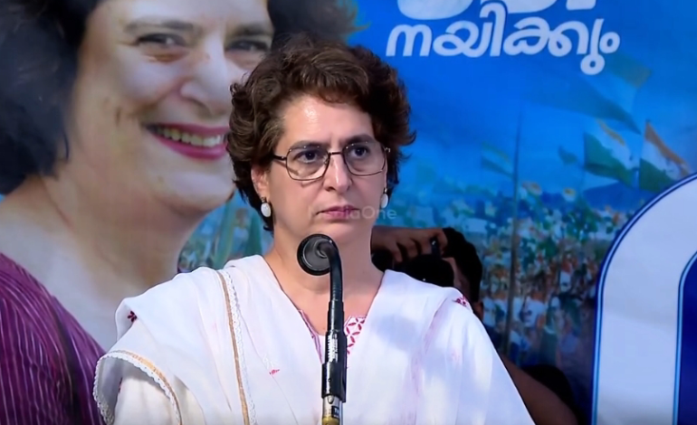 മുഖ്യമന്ത്രിക്കെതിരെ പ്രിയങ്ക ഗാന്ധിയുടെ കടുത്ത വിമർശനം
