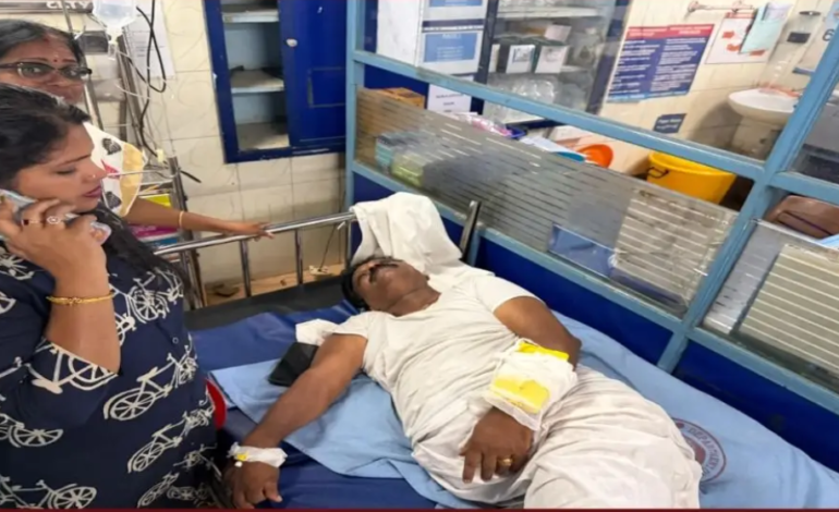 പൂരപ്പറമ്പ് വൃത്തിയാക്കുന്നതിനിടെതൃശൂരിൽ കോർപറേഷൻ  കൗൺസിലർക്ക്  സൂര്യാതപമേറ്റു