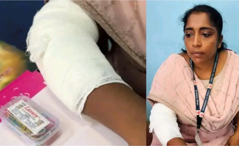 മുക്കം നഗരസഭയിൽ ജീവനക്കാരിയെ കടിച്ച് ആക്രമണം; മൂന്ന് പേർക്ക് പരിക്ക്