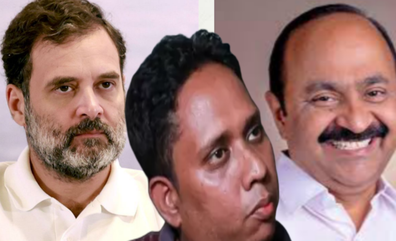 വി ഡി സതീശനെ മുഖ്യമന്ത്രിയാക്കണം :രാഹുൽഗാന്ധിക്ക് കത്തെഴുതി ആറാട്ടണ്ണൻ